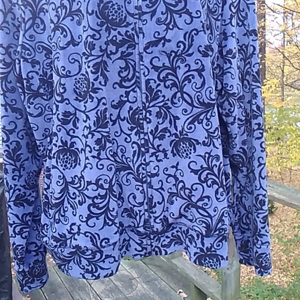 Northern Reflections Velour Purple with Black full Zip Track Jacket Women L Y2K - Picture 4 of 16